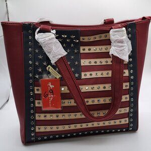 Montana West USA Flag Large tote